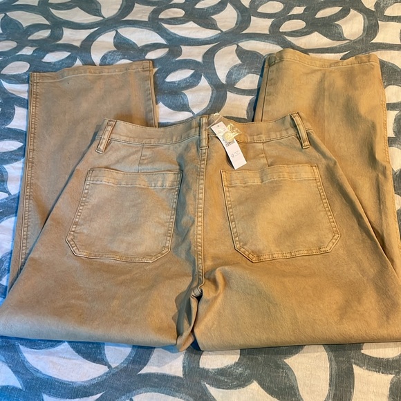 NWT J. Crew tall garment-dyed slim wide-leg jean TALL! - Picture 2 of 4